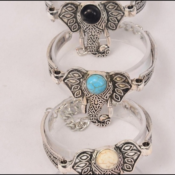 COPY - Elephant Semiprecious stone bracelet - Picture 2 of 7